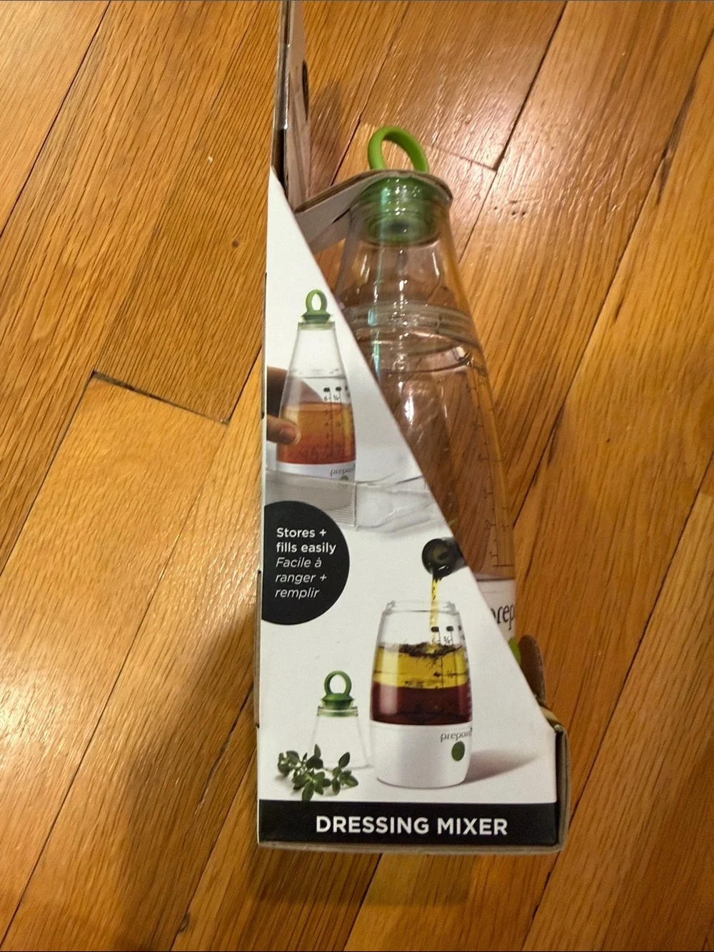 Prepara Green Dressing Mixer - Lightweight Salad Dressing Shaker